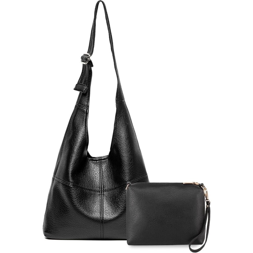 Hobo Bags Purse for Women Ultra Soft Foldable Shoulder Slouchy Handbags with Cos
